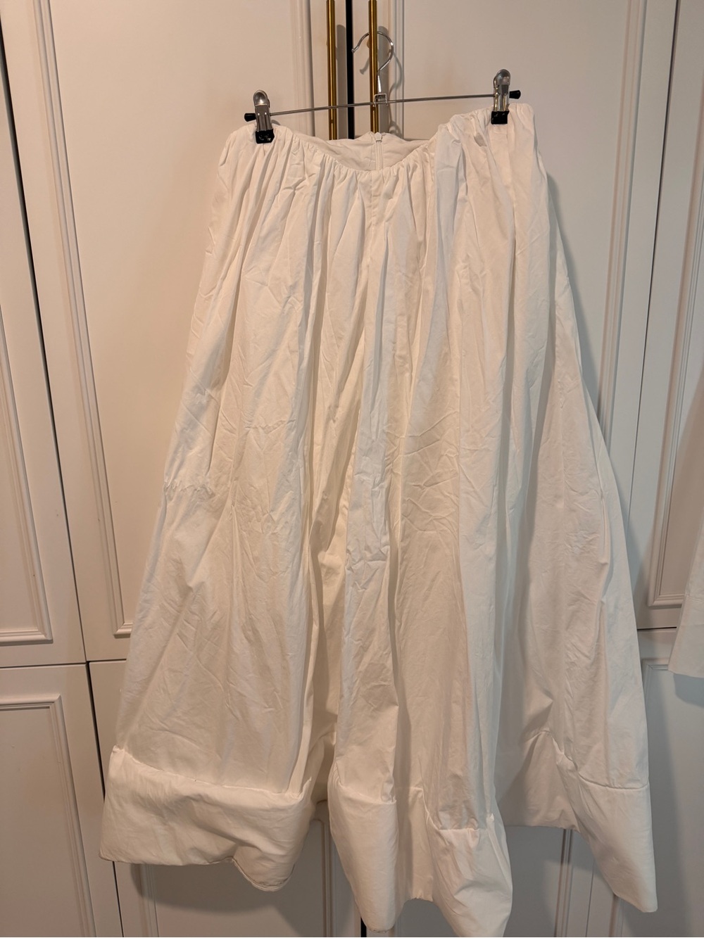 Innovare Denim Diklah Elegant White Full-Length Women’s Skirt - Picture 6 of 6